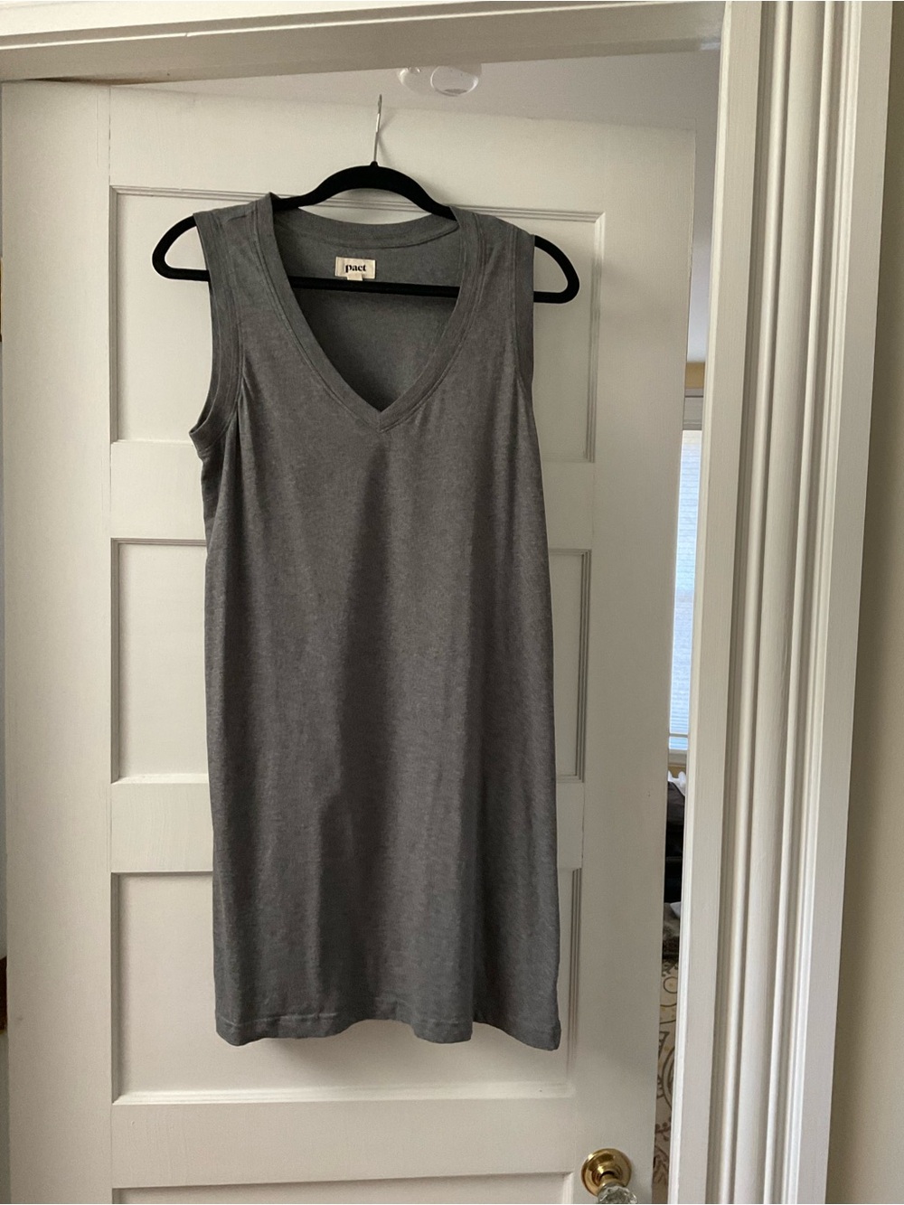 Pact Heather Gray V-Neck T-Shirt
